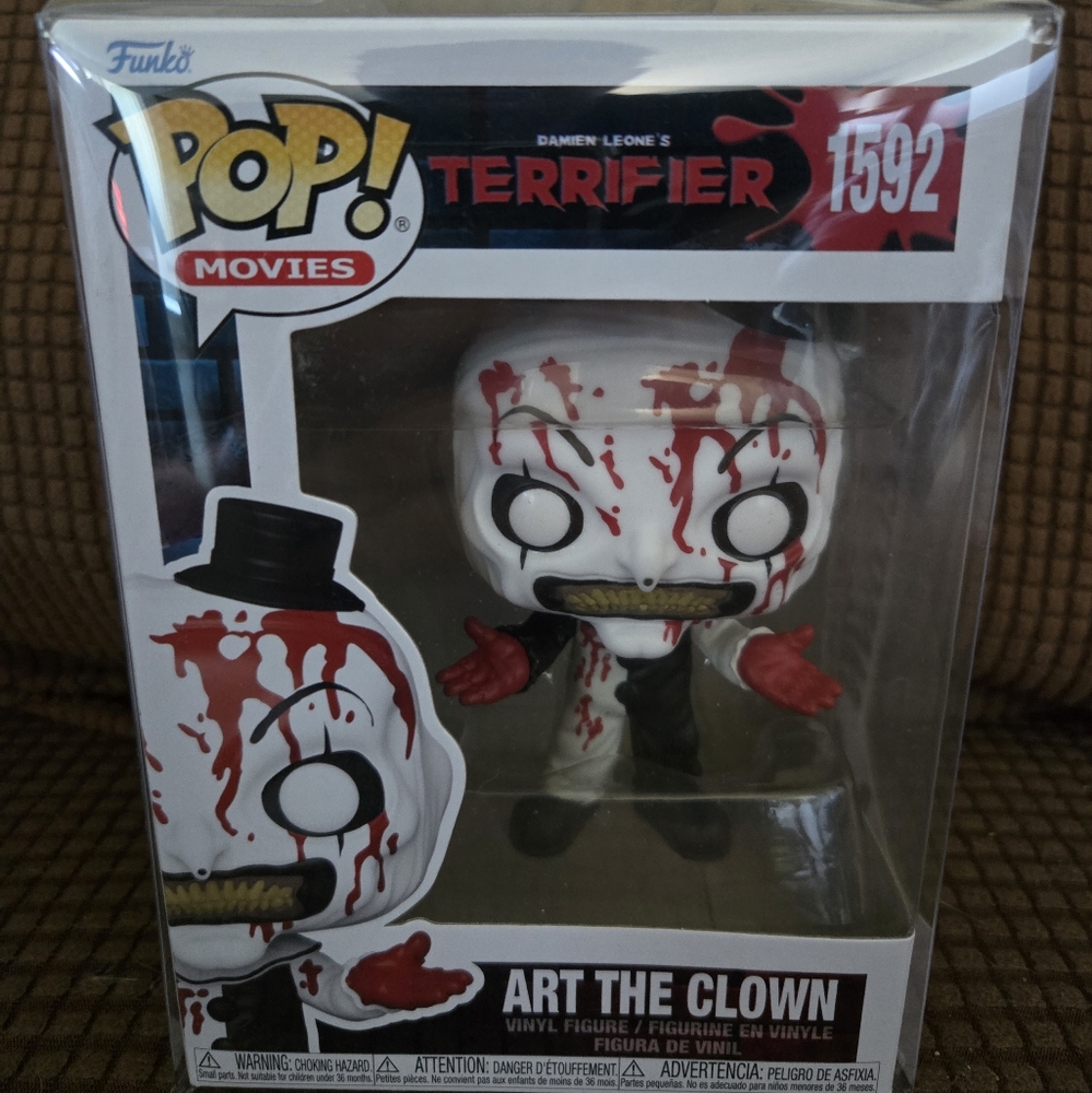 Funko Terrifier Art the Clown Figure - White and Red